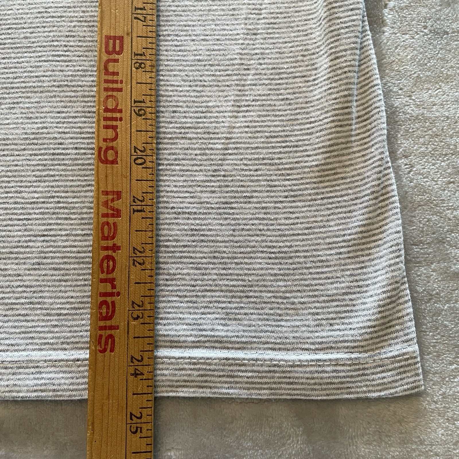 Vintage 90s Single Stitch T-Shirt Mens Small Gray Striped Grayton Beach USA Made gallery