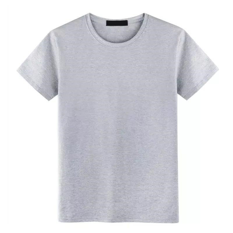 Universal Men's Polyester Fiber Plain Crew Neck Tee Short Sleeves T-Shirt M-5XL gallery