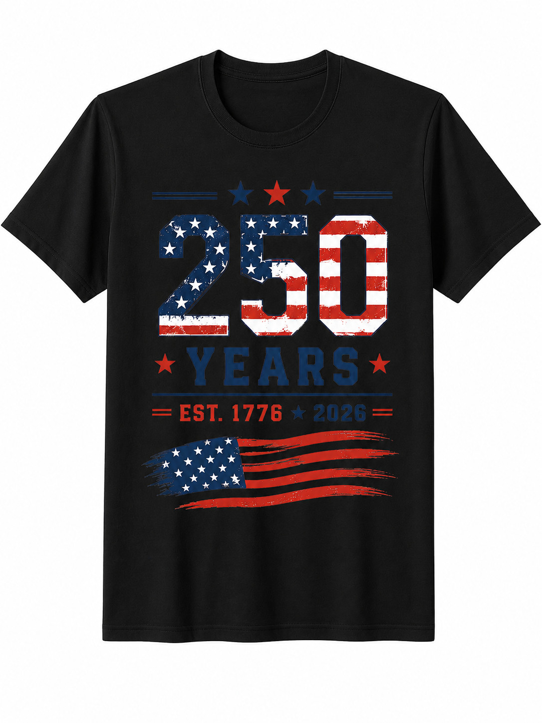 4th Of July America US Flag Patriotic 250th Anniversary T-Shirt gallery