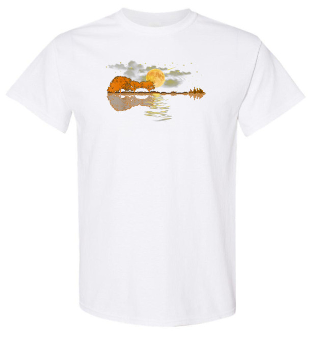 Guitar Sunset Tee - Choose Your Size & Color! gallery