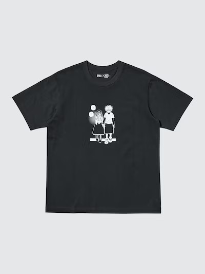 HUNTER×HUNTER Uniqlo UT Shueisha 100th Black T-Shirt XS-4XL Gon Killua NEW 2026 gallery