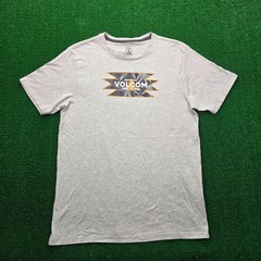 Volcom Tshirt Mens Large Gray True To This Modern Fit Outdoor Casual Skater