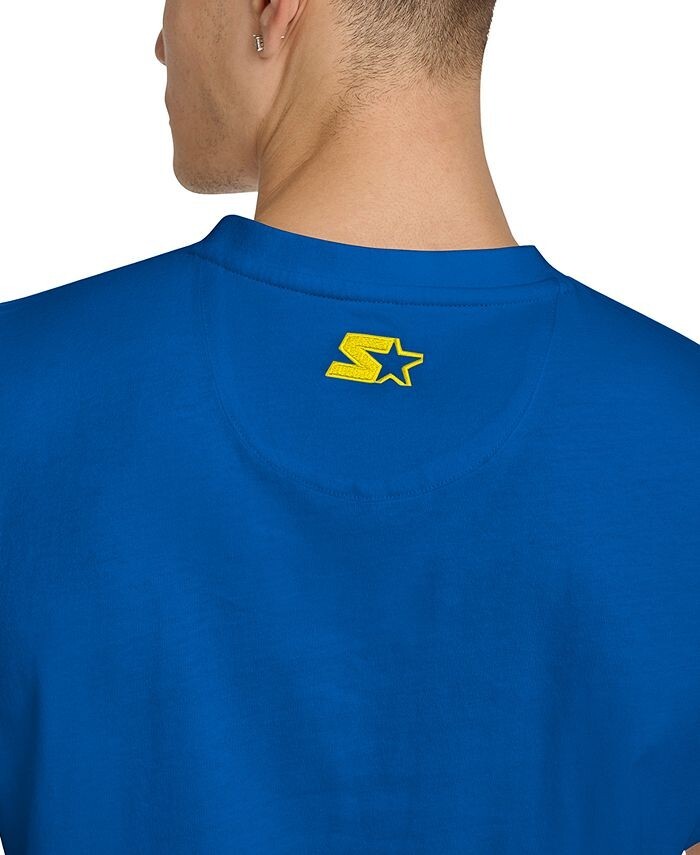 Starter Men's Regular-Fit Logo Graphic Sleeveless Cotton T-Shirt Royal Blue L gallery