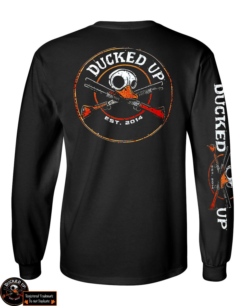 Ducked Up long sleeve t shirt men’s hunting apparel Duck hunting hunter