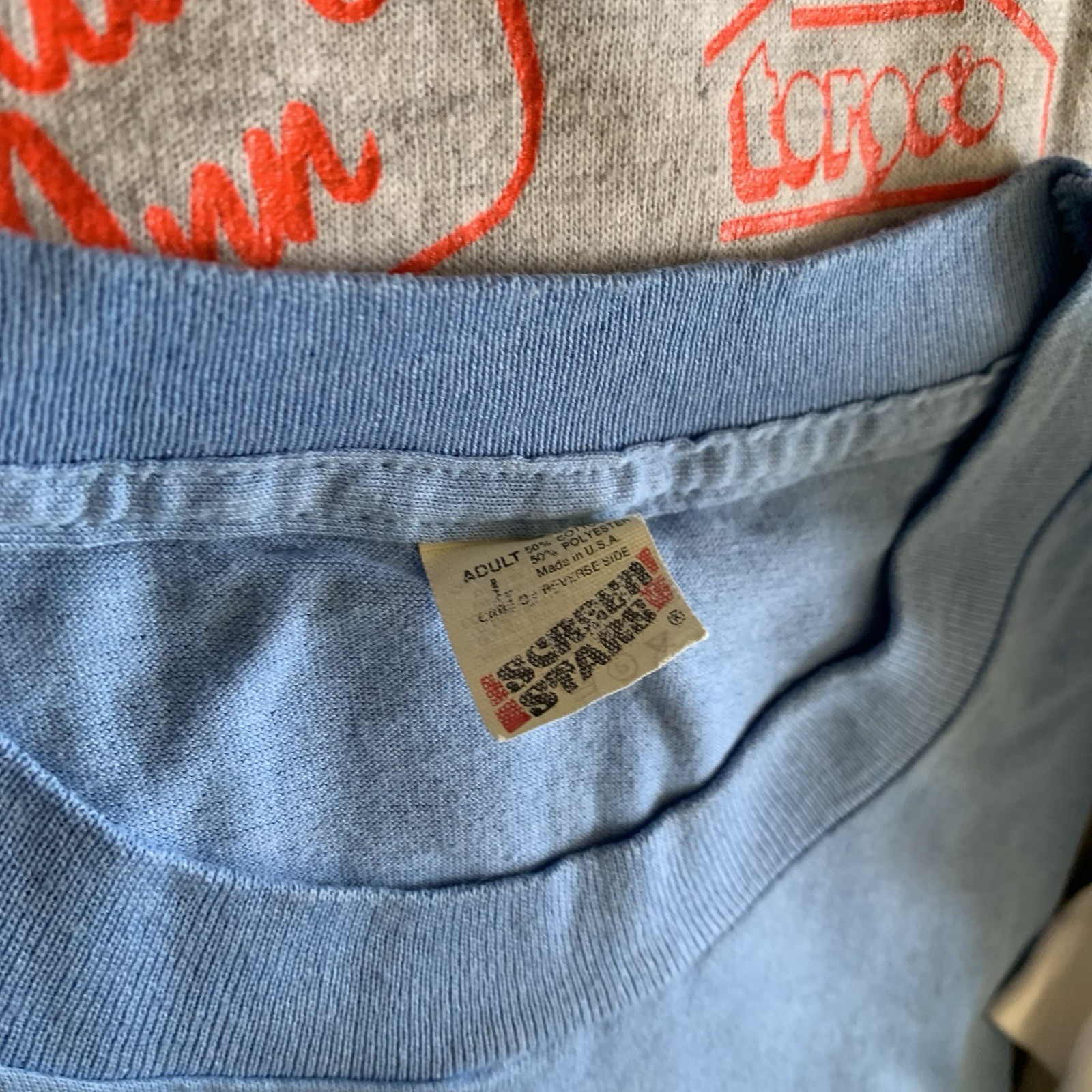 Lot of 12 Vintage T Shirts Travel 80s-Y2K. Soho NYC, WTC, India, Austin, Branson gallery