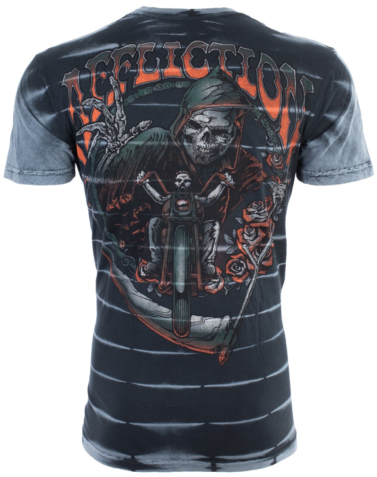 $58 AFFLICTION American Customs HELL RIDER Short Sleeve Slim Fit T-shirt NWT gallery