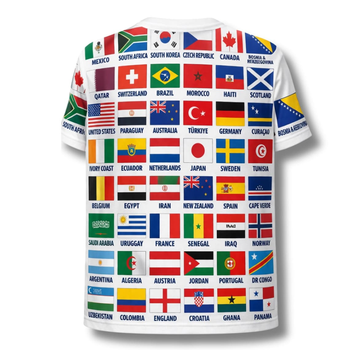 World Cup 2026 Flags Shirt 3D Soccer Fan Tee International Teams T-Shirt gallery