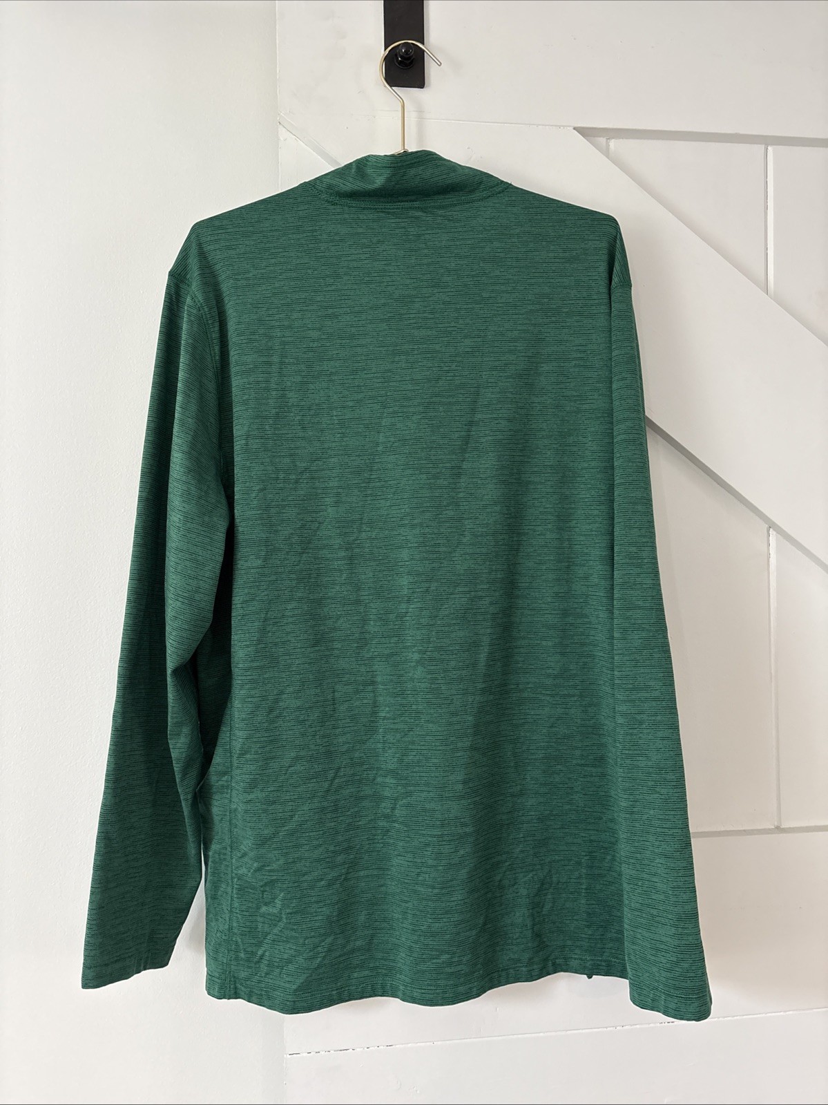DSG Men's Quarter 1/4 Zip Pullover Long Sleeve Shirt Size Large Green Stretch gallery