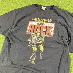 DC Comics 2015 Y2K Sgt. Rock – “Our Army At War” – Black Shirt – 2XL