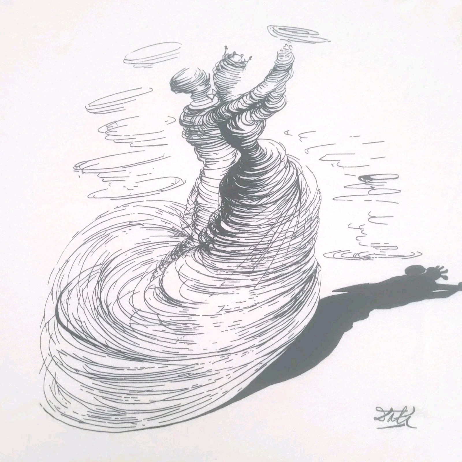 Salvador Dali “Two Dancers” Sz. XLG Art Gallery Canvas-Bella T-Shirt