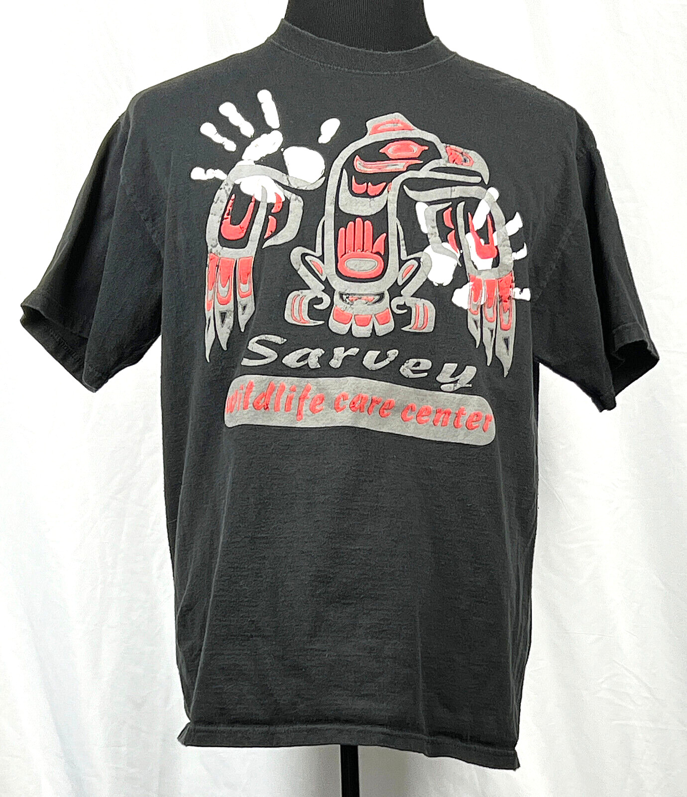 Sarvey Wildlife Care Center Arlington, WANative Art Graphic Black S/S T-Shirt L