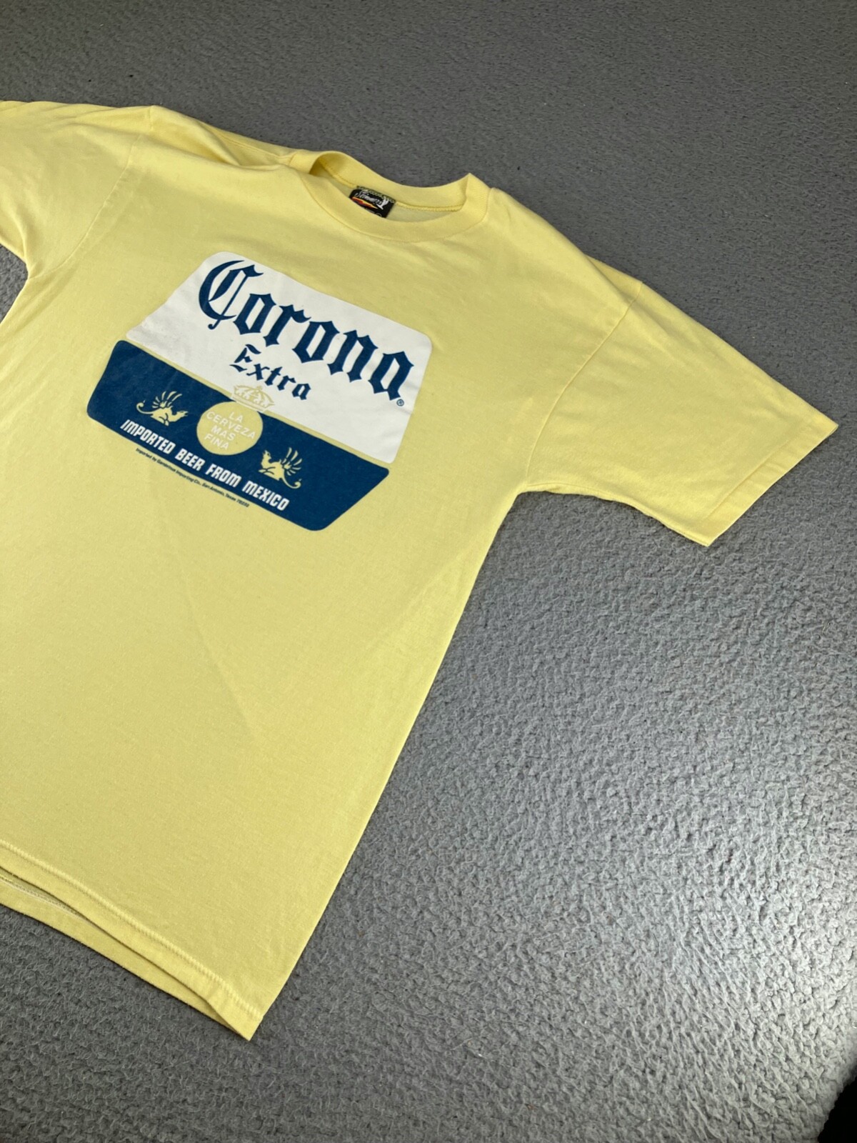Vintage Corona Extra Shirt Mens Small Yellow Imported Beer Alcohol Skimmers gallery