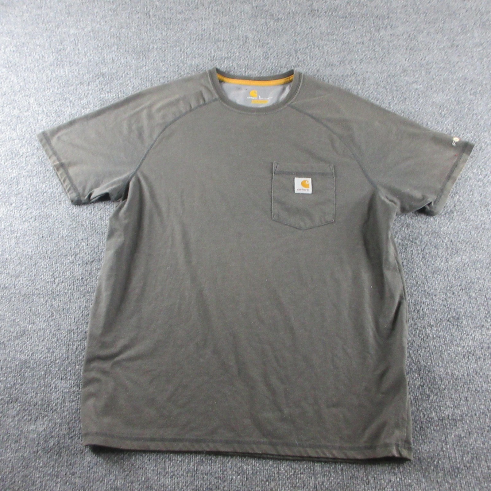 Carhartt Force Shirt Mens L Green Short Sleeve Relaxed Fit Pocket Workwear Tee gallery
