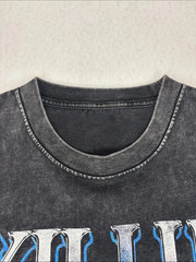 KILLUA x HUNTER x HUNTER T-Shirt Graphic Tee Black Grey Acid Wash VTG look XL?