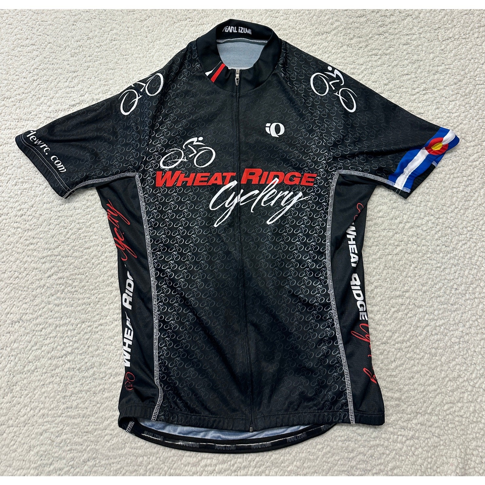 Pearl Izumi Mens Wheat Ridge Cyclery Full Zip Cycling Jersey Small gallery