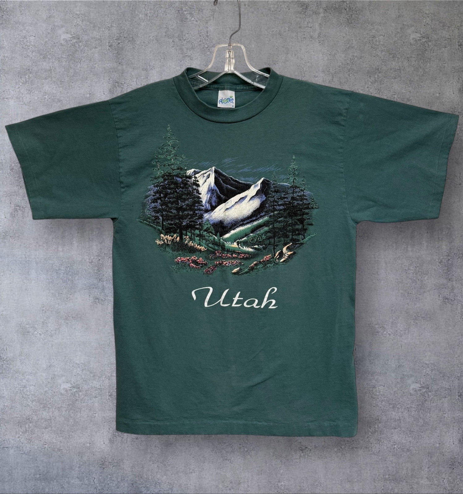 Vintage 80’s Utah Nature / Art Tee Single Stitch T Shirt Medium 19”x26.5” gallery