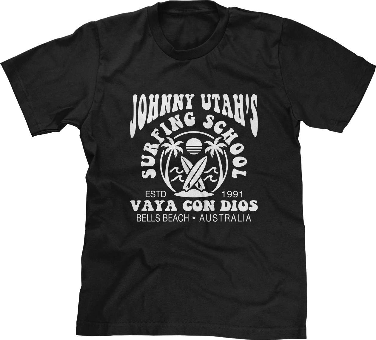 Surfing School Movie Quotes Retro Beach 90s Action Fan Cult Funny Mens Tee gallery