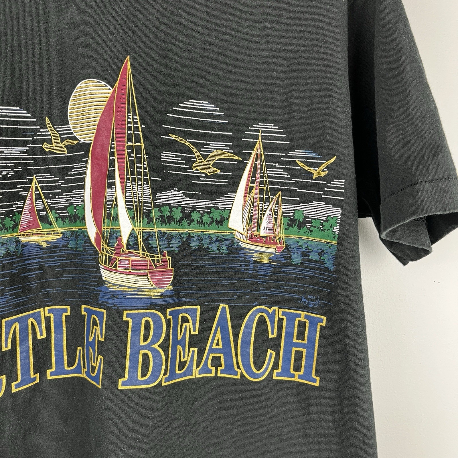 Vintage Myrtle Beach Single Stitch Graphic T-Shirt Size XL Fruit of the Loom gallery