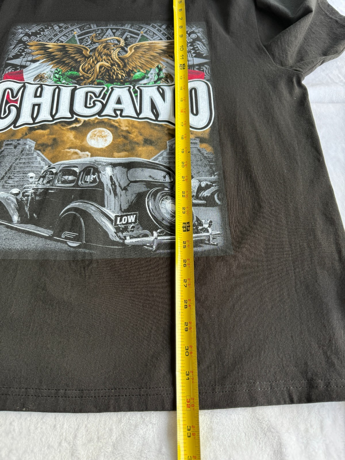 Shaka Wear Super Max Heavy Chicano Graphic T Shirt 2XL Black Lowrider Aztec Y2K gallery