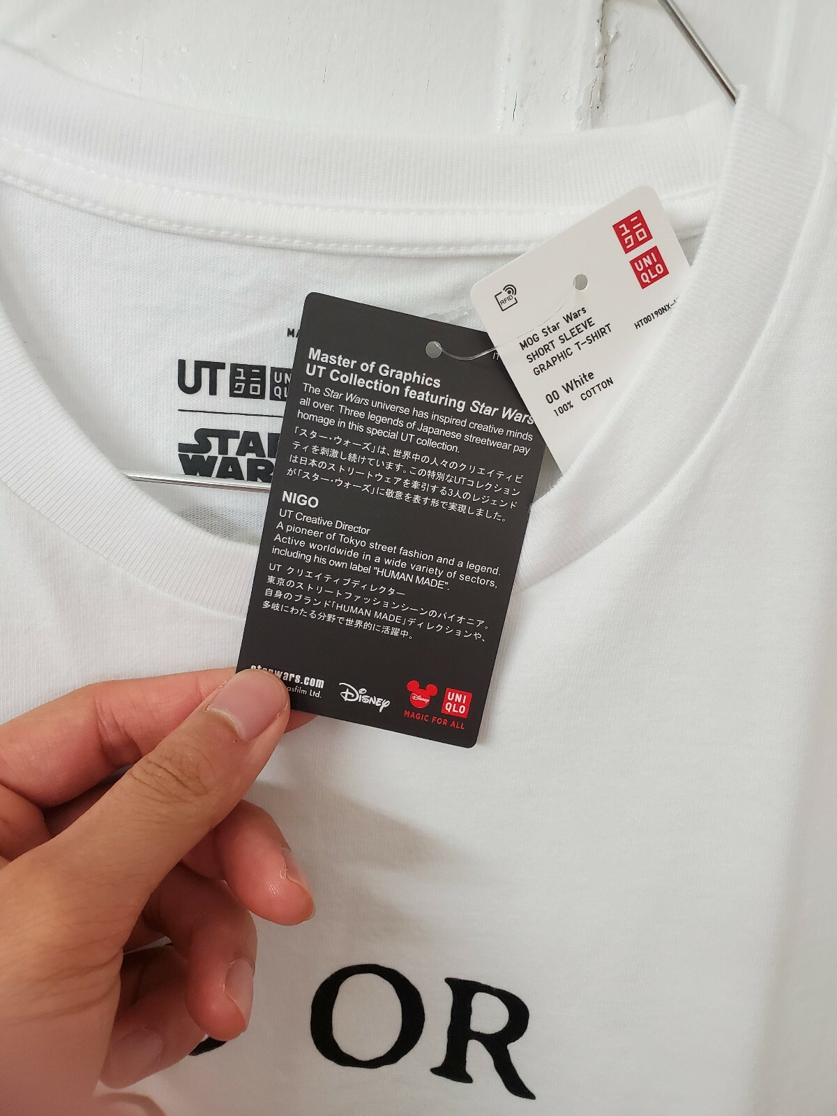 (US SELLER) Uniqlo x Star Wars 2019 T-Shirt Master of Graphics UT NIGO White gallery