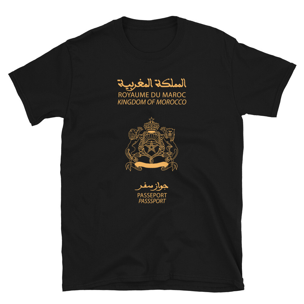 Moroccan Passport Short-Sleeve Unisex T-Shirt, Patriotic Love Shirt gallery