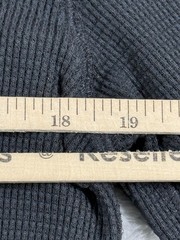 Faherty Shirt Mens Large Black Thermal Waffle Knit Preppy Outdoor Base Layer Top