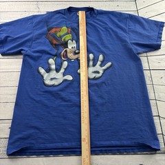 Vintage Disney Designs Goofy Short Sleeve T Shirt Men’s OSFA Blue