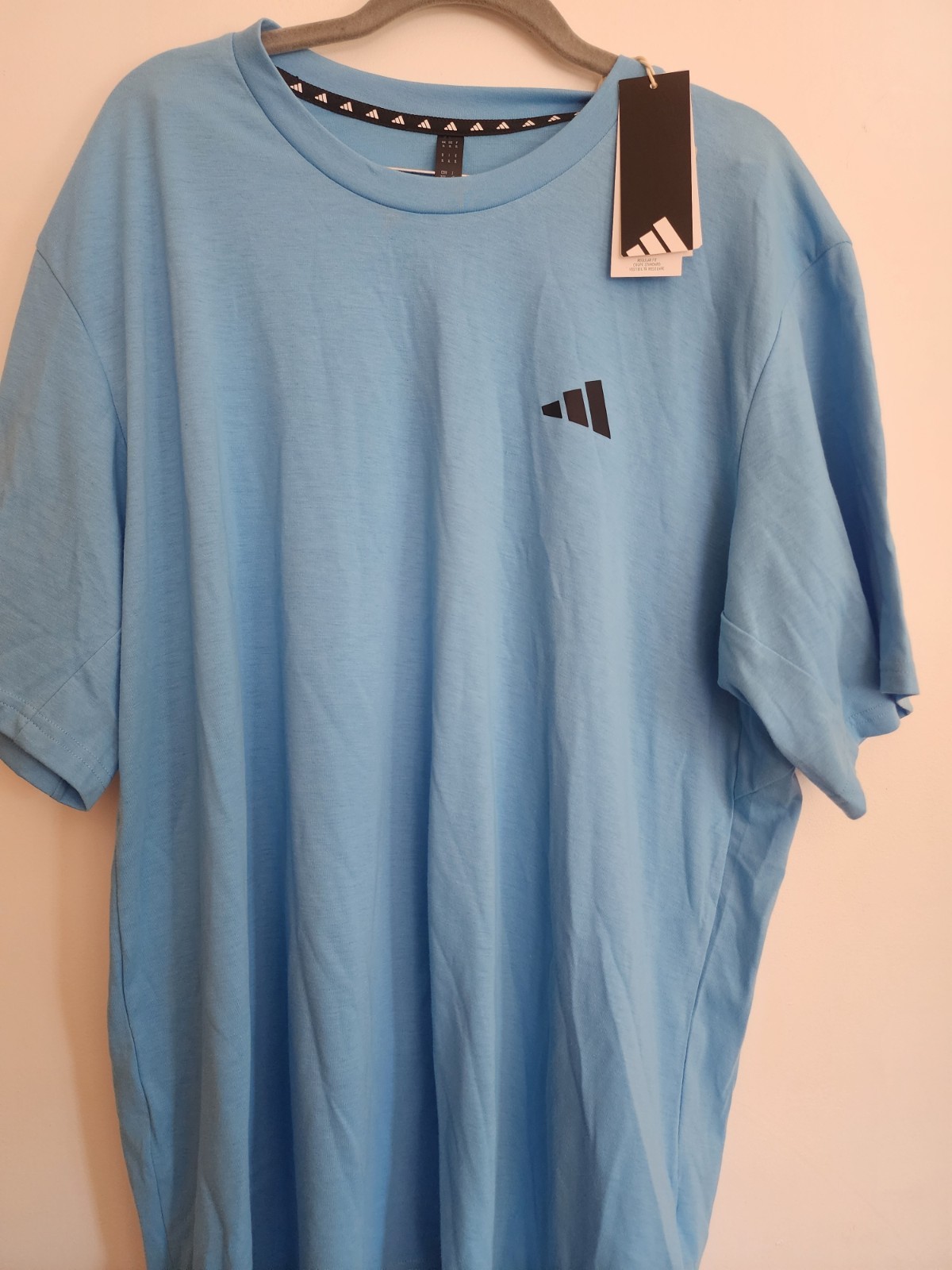 Adidas Men's Train Essentials Short Sleeve T-Shirt Semi Blue Size XL JC8342 gallery
