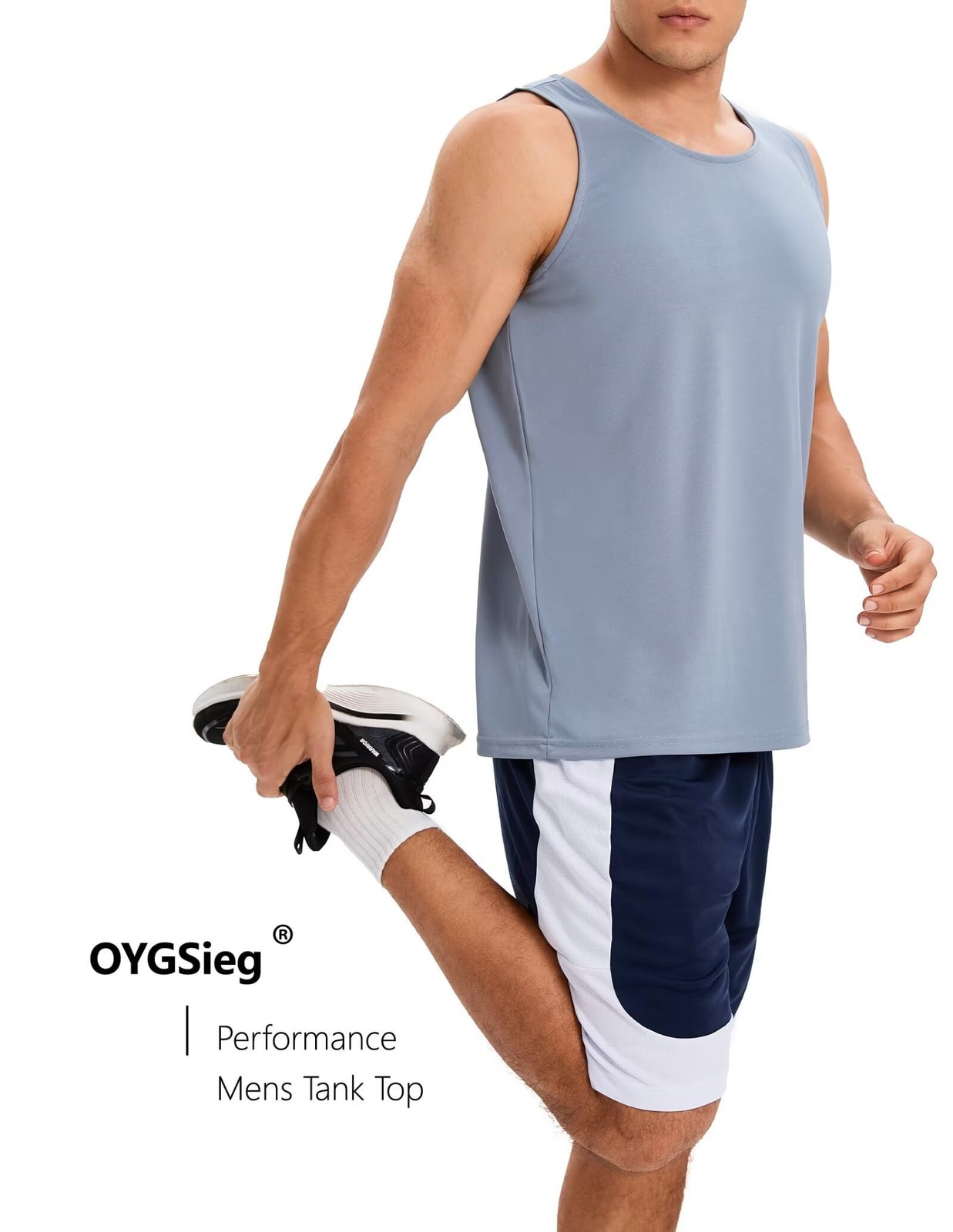 6 Pack Men's Quick Dry Workout Tank Tops Breathable Gym Sleeveless Muscle Shi... gallery