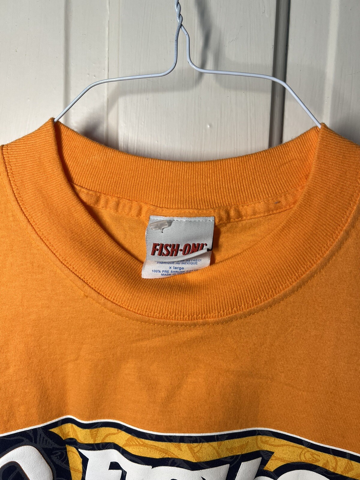 Fish On T Shirt XL Bright Orange Hooked Since ‘72 gallery