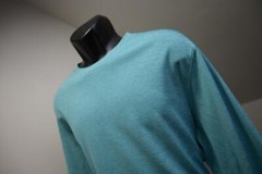 Duluth Trading Co. Wicking Polyester Nylon Shirt Baselayer Blue Mens Large