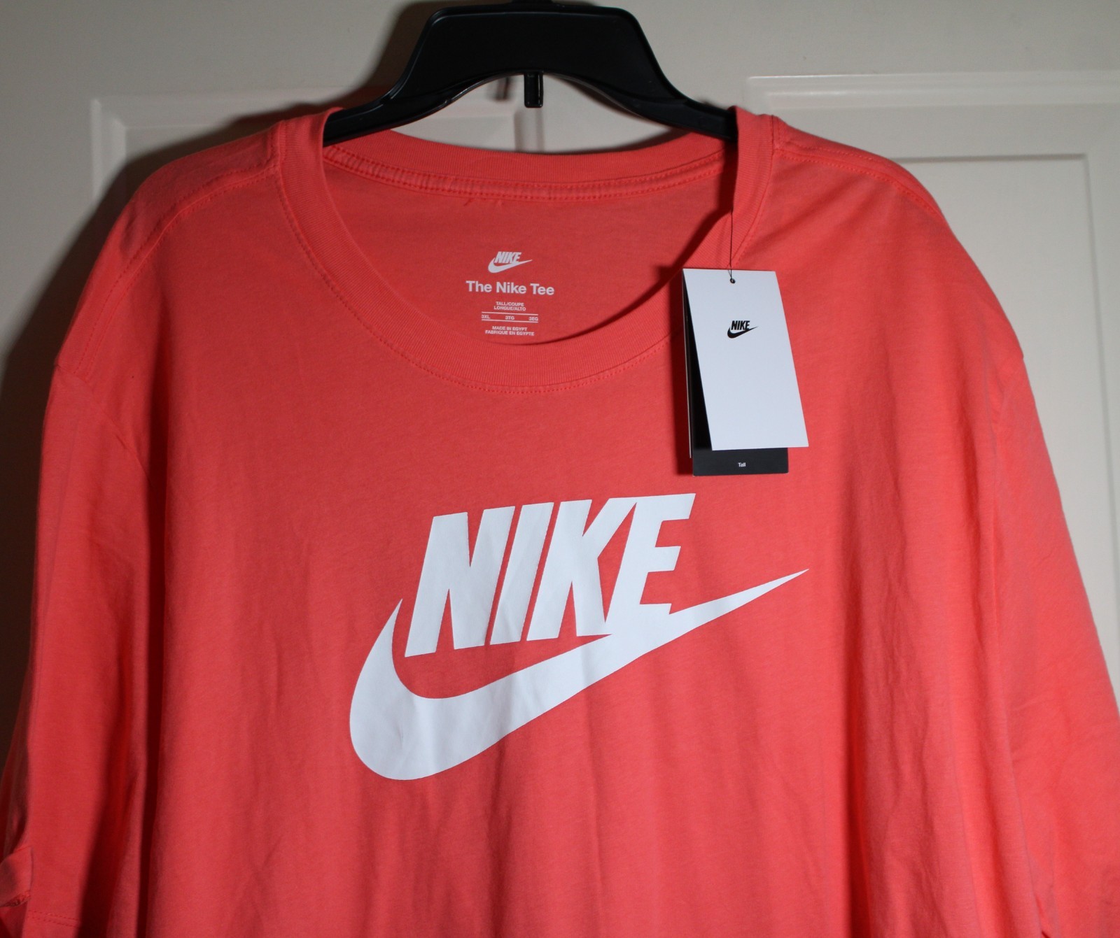 NWT Nike Sportswear Icon Futura Logo Men's 3XL TALL 3XLT T-shirt Magic Ember gallery