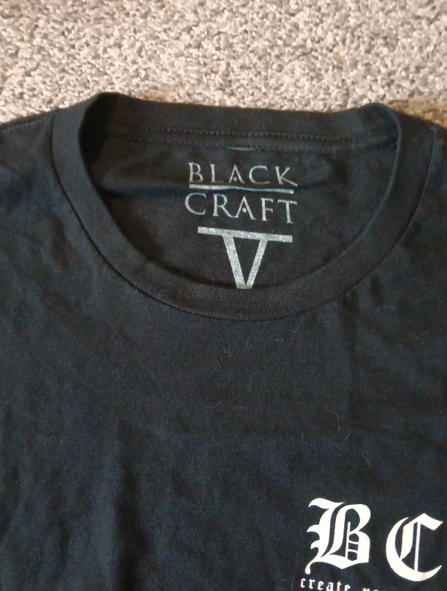 NWT Black Craft Cult Shirt Mens 2XL Short Sleeve Black Goth Punk *read* gallery