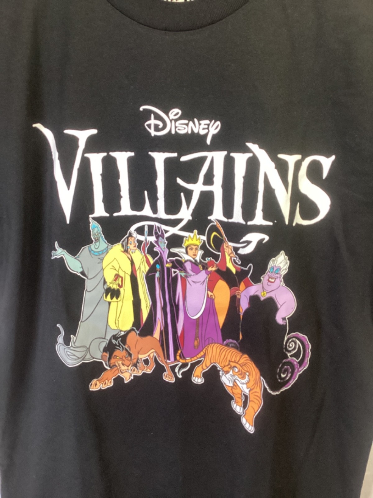 Disney Villains Black Medium Cotton Blend New with Tags T Shirt T7 gallery