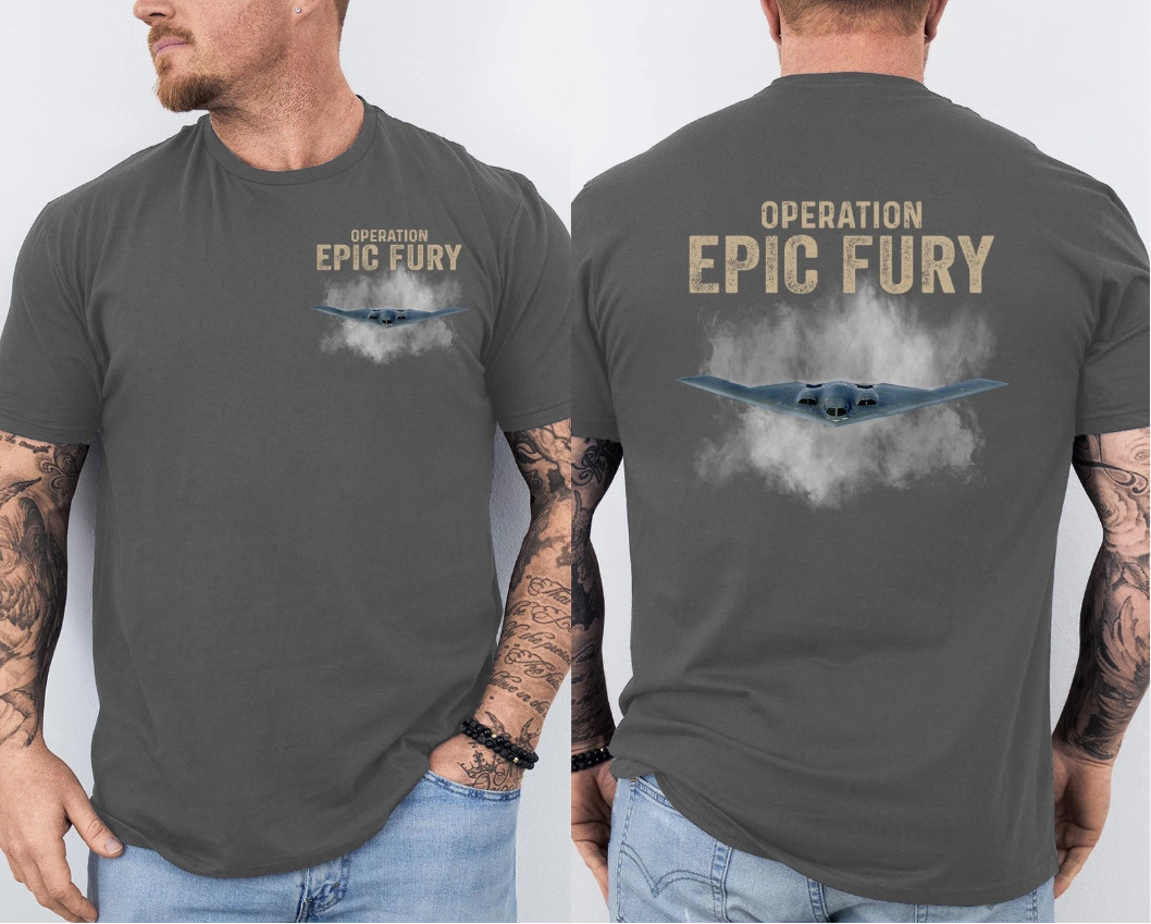 Operation Epic Fury T-Shirt, Patriotic American Flag Front & Back T-Shirt gallery