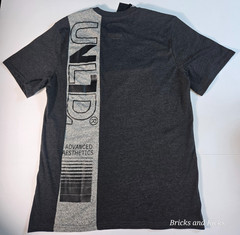 Ecko Unltd Men’s Crewneck Black Heather Vertical Logo T-Shirt Sizes S, M, L, XL