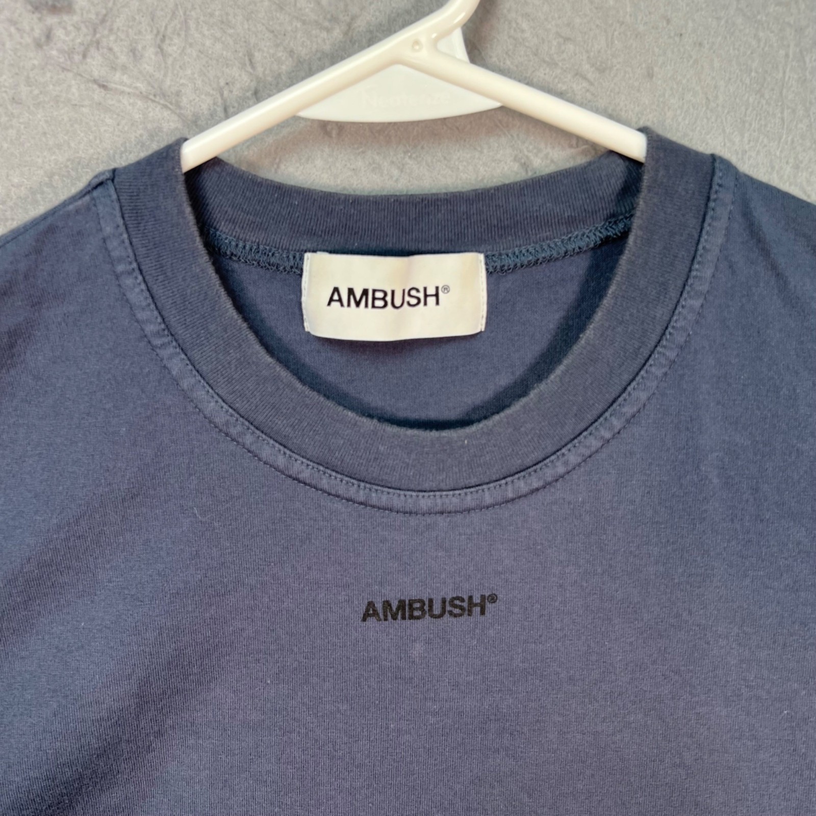 Ambush Navy Blue Cotton Crewneck T-Shirt Mens Size 1 gallery