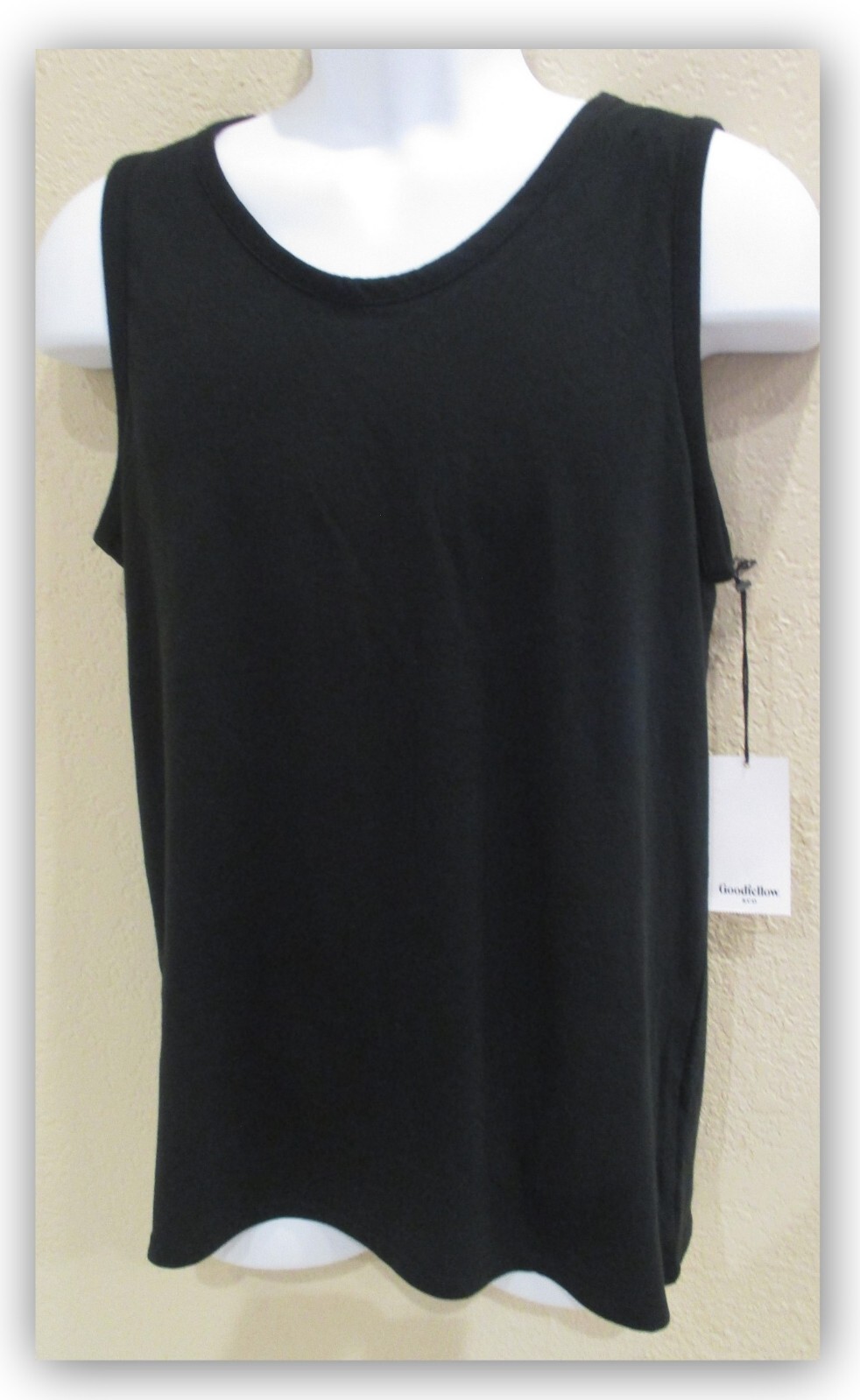 Standard Fit Jersey Tank Tops Goodfellow Men's Black / Faded Rose / Yellow gallery