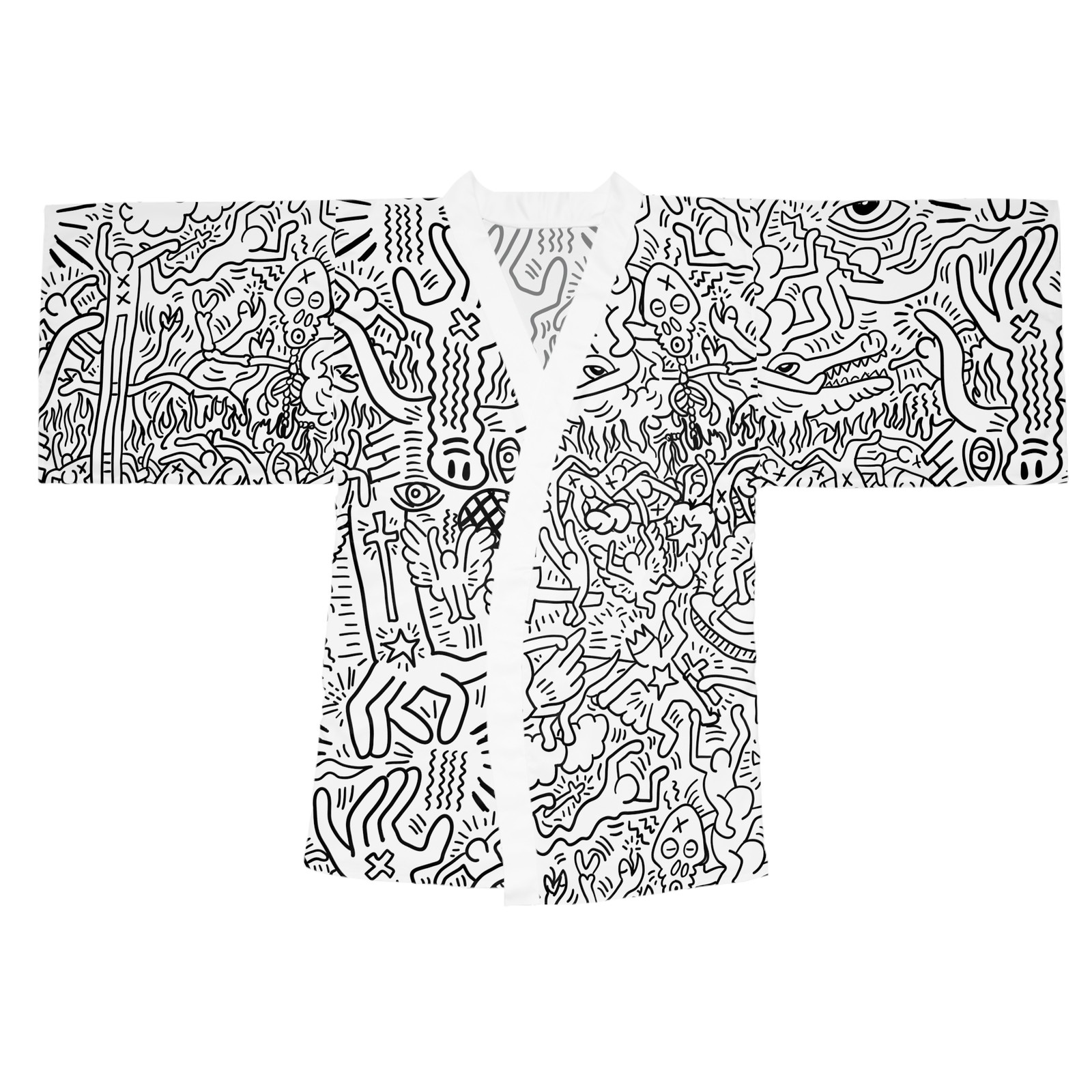 Keith Hering Pop Art - Long Sleeve Kimono gallery