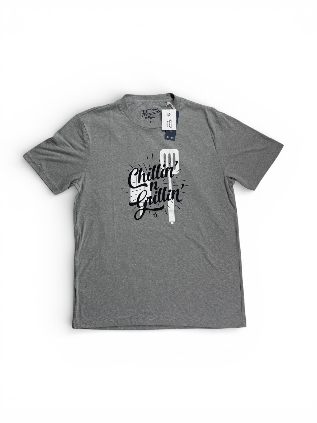 Original Penguin "Chillin' n Grillin" Spatula Logo NWT Graphic Tee Shirt Size M gallery