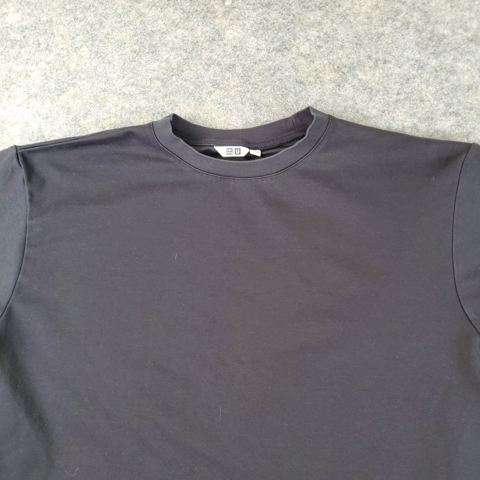 Uniqlo U Shirt Mens Extra Large Black Crew Neck Short Sleeve Stretch Pullover gallery