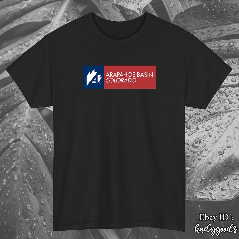 Arapahoe Basin Ski Resort Logo Black Color S M L XL 2XL 3XL – 5XL Made In USA