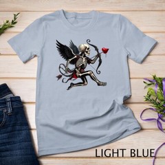 Gothic Valentine A Skeletal Cupid Strikes Funny T-Shirt Unisex T-shirt