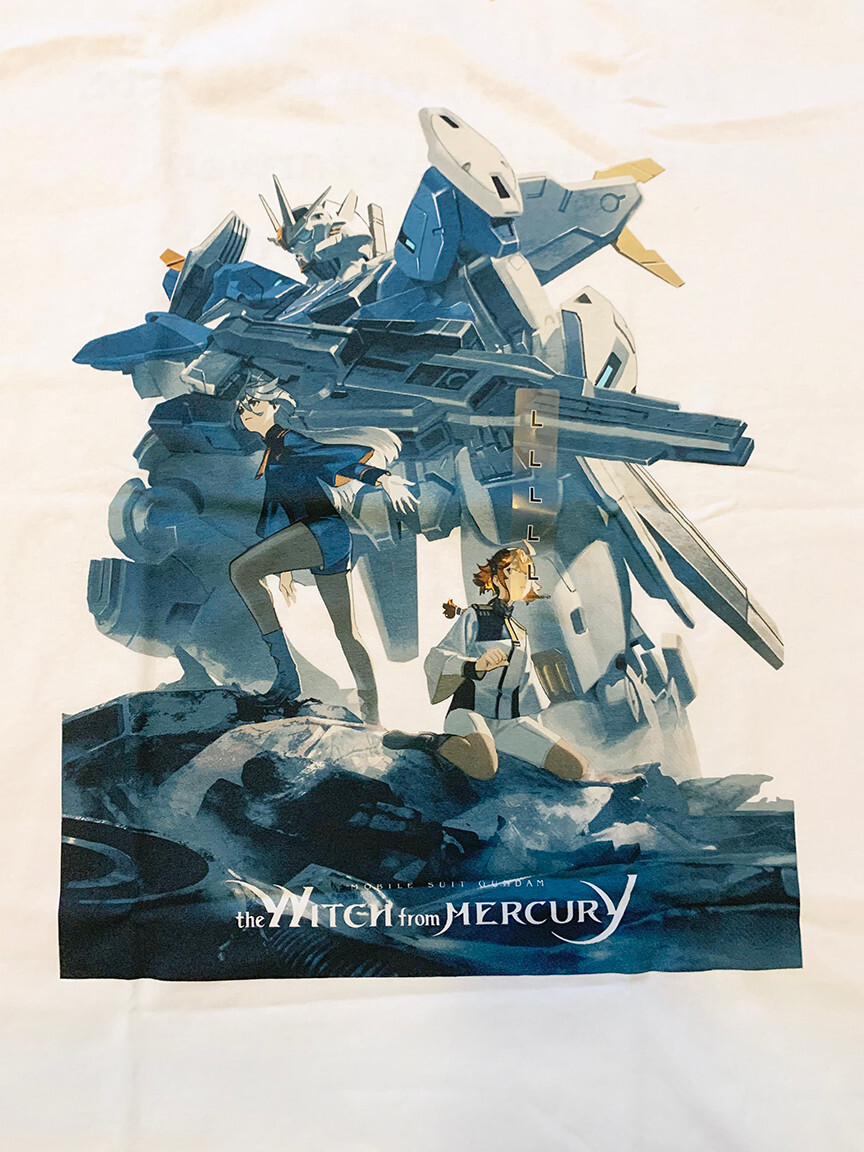UNIQLO Gundam the Witch from Mercury t-shirt White unisex size LG New US seller gallery
