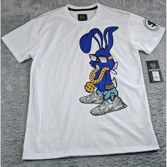 CR24 MEN’S CHROME EDGE BORDO CROMATO Bunny Rabbit Money Tee Shirt Size Large