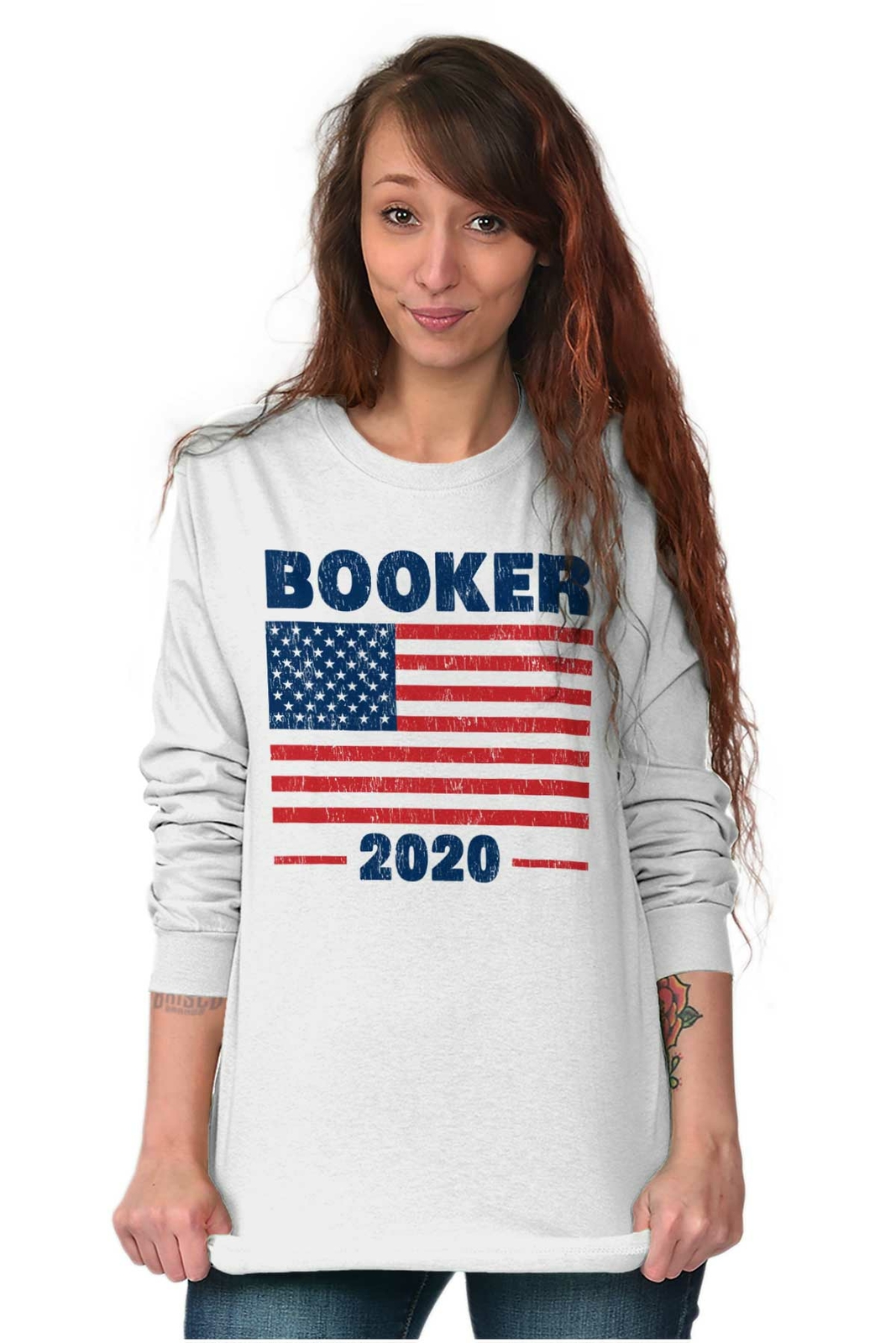 Election American Campaign Booker 2020 Gift Long Sleeve Tshirt Tee for Adults gallery