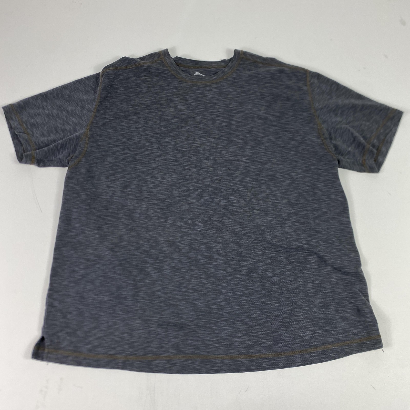 Tommy Bahama Shirt Mens 2XL Gray Blue Tencel Blend Short Sleeve Casual gallery