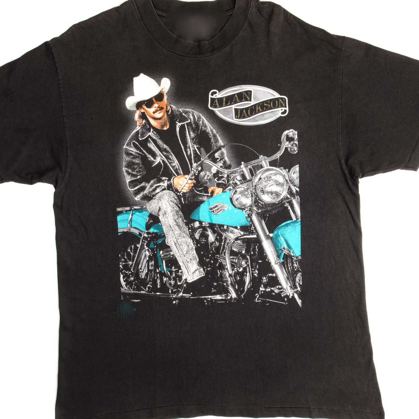 VINTAGE ALAN JACKSON In Concert Tour Cotton All Size Black Unisex Shirt TR125 gallery