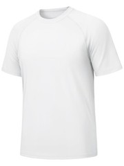 UPF 50+ Mens Performance Sun Shirts Short Sleeve Quick Dry Summer Gym Sport Tops