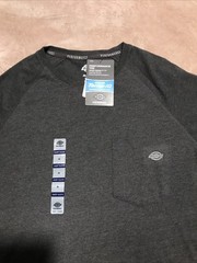 Dickies Performance Tee, Temp-iq Dark Gray M Size, Moisture Wicking